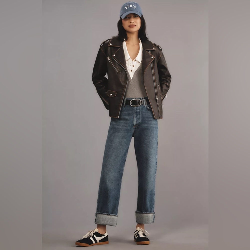 AGOLDE Fran Low-Slung Relaxed-Leg Jeans